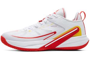 PEAK Амортизирующие устойчивые к истиранию дышащие нескользящие низкие кроссовки для тренировок женские большие белые с красным Baymax/красный, цвет Baymax/PEAK Red