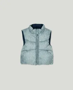 Детский реверсивный жилет с принтом для девочки Baby El Corte Inglés, темно-синий