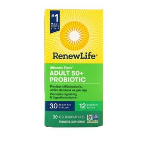 Пробиотик для взрослых старше 50 лет Ultimate Flora, 30 капсул, Renew Life