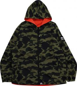 Куртка BAPE 1st Camo Reversible Hooded Jacket 'Green', зеленый
