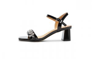 Сандалии с одним ремешком женские NINE WEST, Black