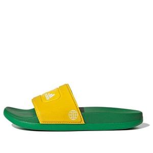 Тапочки lego x adilette slide 'equipment yellow green' Adidas, желтый