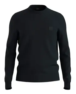 Мужской свитер с длинным рукавом Boss, черный