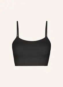 Спортивный бюстгальтер в рубчик Snocks, черный