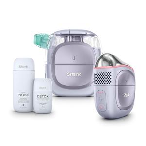 Аппарат для гидропилинга Shark FacialPro Glow with DePuffi Hot & Cold Therapy, фиолетовый