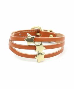Кожаный браслет Il Bisonte со звездным мотивом