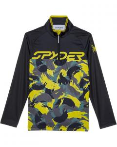 Топ Spyder Kids Camo 1/2 Zip Top, цвет Acid Yellow
