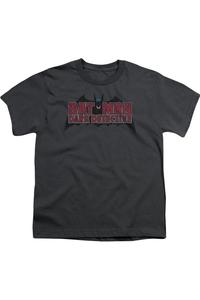 Футболка с коротким рукавом Batman Dark Detective для детей Gildan, Charcoal