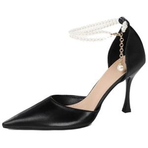 TATAYA Женские туфли на высоком каблуке бежевые, телесные и черные, цвет Black