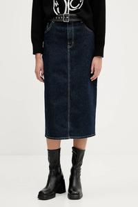 Джинсовая юбка Hugo, темно-синий