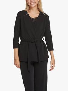 Куртка с запахом в виде галстука кэдди Sisters Point, черный