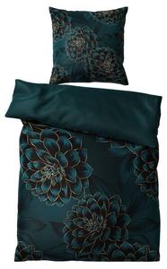 Комплект постельного белья SANILO Dahlien ( 2 шт), 135x200x200 см, зеленый