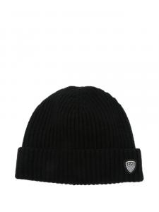 Ea7 Emporio Armani шапка-бини с нашивкой-логотипом, черный