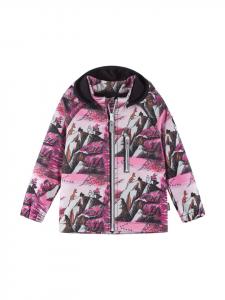 Куртка софтшелл "Муми-тролль Вантти" розово-розового цвета Reima