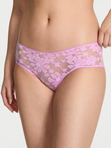 Подмигиваю, нахальные трусики Pink, sequin lace hushed lilac