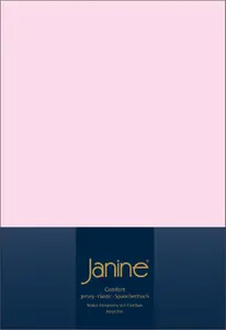 Простыня на резинке Janine ELASTIC 5002 размер 150 x 200 светло-розовая Original Janine