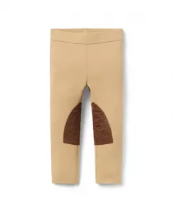 Девочки, штаны для верховой езды - для малышей, маленьких детей, детей постарше Janie And Jack, бежевый