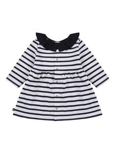 Petit Bateau платье из джерси с длинными рукавами, белый