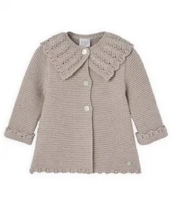 Детское пальто «Алегрия» для новорожденных девочек. Paz Rodriguez, коричневый