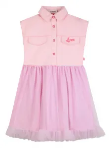 Платье без рукавов с юбкой из тюля Billieblush, розовый