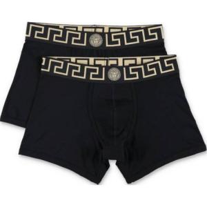 Два боксера с логотипом на поясе VERSACE, черный