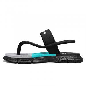 DEERWAY Мужские черные шлепанцы Odor Resistant Abrasion Resistant Slip Resistant