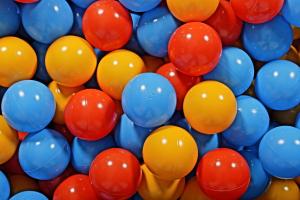 Набор пластиковых шариков MeowBaby 7см, 400 шт.