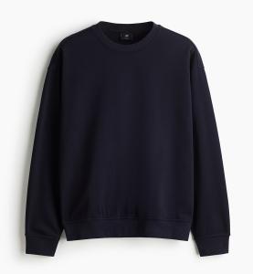 Свитшот H&M Loose Fit, темно-синий