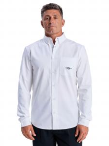 QUIKSILVER Рубашка на пуговицах 'Diamond' Regular fit в белом цвете