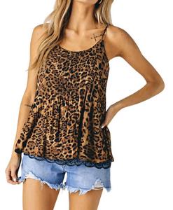 Топ Madelene Lace Cami с леопардовым принтом DAVI & DANI