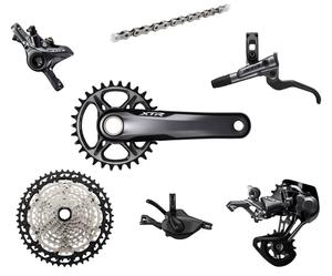 Групсет Shimano XTR M9120 Mechanical Disc Single 4-поршневой, 10-45, 34T, 175 мм