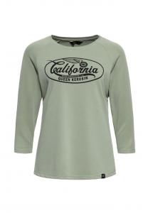 Рубашка с рукавом 3/4 с высоким содержанием модала Калифорния Queen Kerosin, зеленый