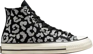 Кроссовки Converse Chuck 70 High Leopard Print - Black, черный