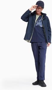 Мужская повседневная футболка Aigle с официальным быстросохнущим принтом, темно-синий