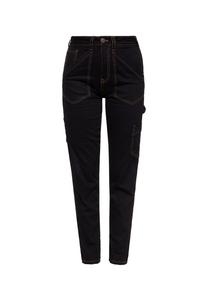 Рабочие джинсы в стиле спецодежды QUEEN KEROSIN, черный