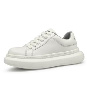 Мужские кроссовки для скейтбординга с низким верхом, устойчивые к истиранию и дышащие, увеличивающие рост Devanro, White