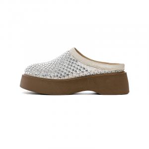 ST&SAT Женские бесшумные закрытые тапочки экрю, цвет Ecru