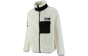 Зимняя бархатная куртка унисекс белого цвета Puma, белый