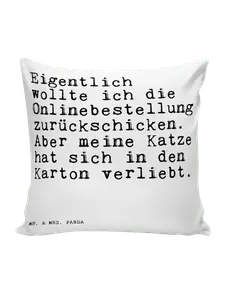 Подушка Mr. & Mrs. Panda, белый