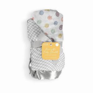 JuJuBe x Studio Oh! Двустороннее детское одеяло, цвет Happy Baby Vibes