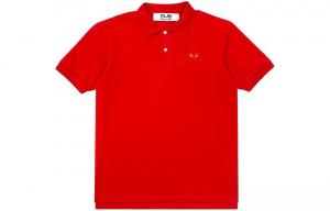 Футболка поло Comme Des Garcons Play с эмблемой CDG Play, красная