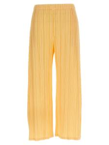 Брюки "Mellow Pleats" Pleats Please Issey Miyake, желтый