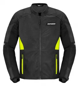 Суперсетчатая куртка Spidi, черный/ярко-желтый
