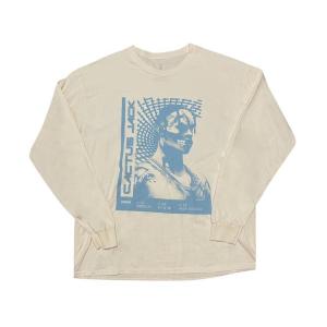 Футболка Cactus Jack by Travis Scott T-3500 Repeat Long-Sleeve T-Shirt 'White', белый