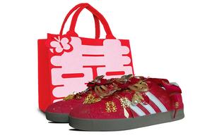 Adidas VL COURT 2.0 устойчивые к истиранию низкие кроссовки German Army унисекс красный белый