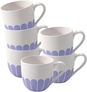 Набор чашек кофейных Villeroy & Boch Fleur Couleur, 6 предметов, 70 мл, синий
