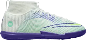 Кроссовки Nike Mercurial Superfly 8 Academy IC GS 'Dream Speed - Barely Green Electro Purple', зеленый