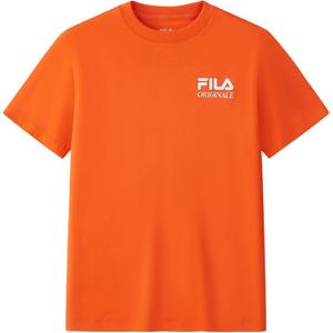Футболка persimmon orange для подростков FILA KIDS, оранжевый