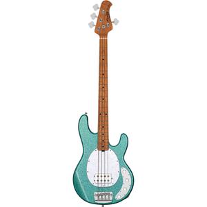 Sterling от Music Man StingRay Ray34 Sparkle Электрический бас-гитара Seafoam Sparkle