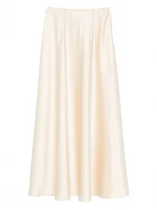 Атласная юбка Forte Forte, нейтральный